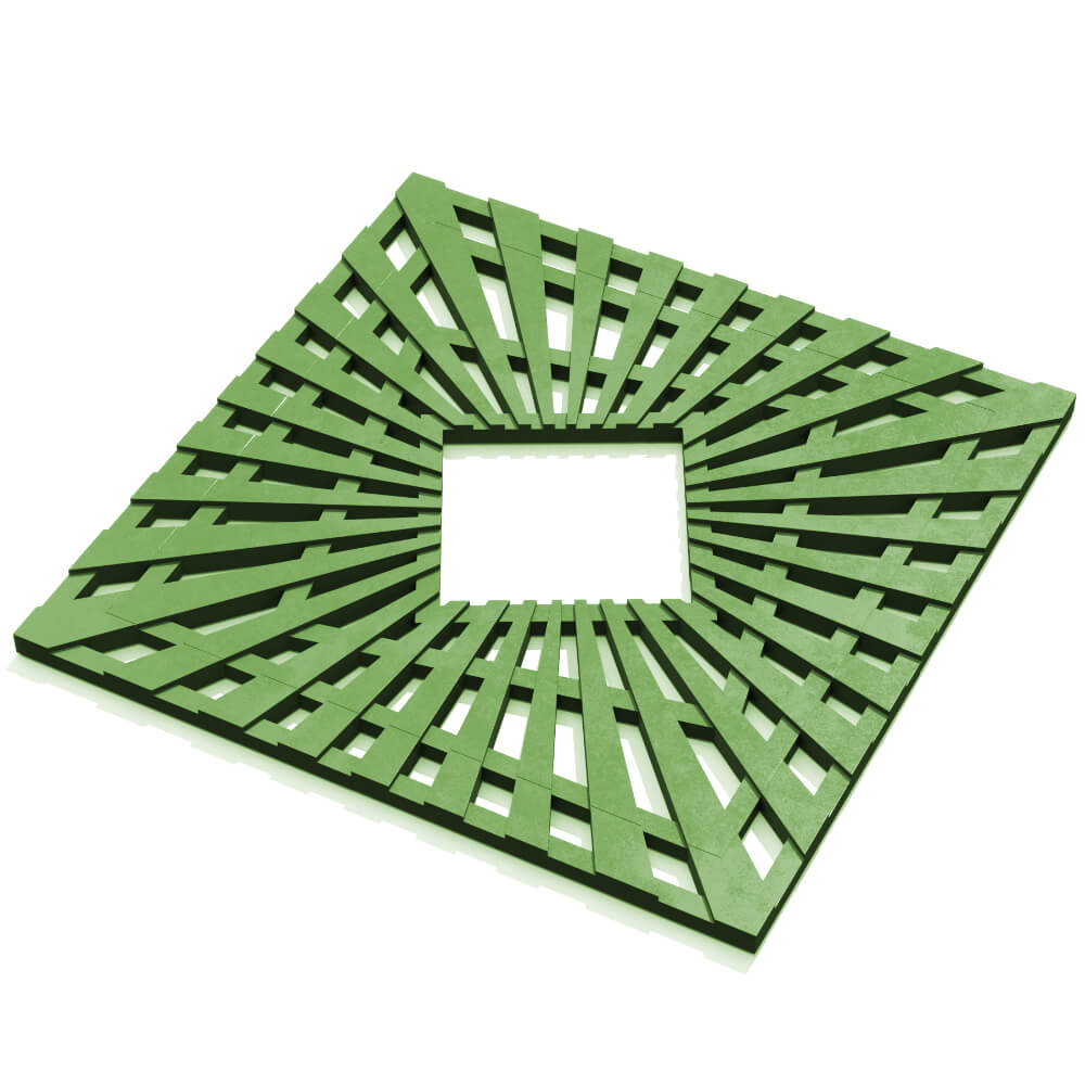 Приствольная решетка для дерева ZKING ATMOSPHERE 1.2х1.2м Зеленая в Сургуте фото