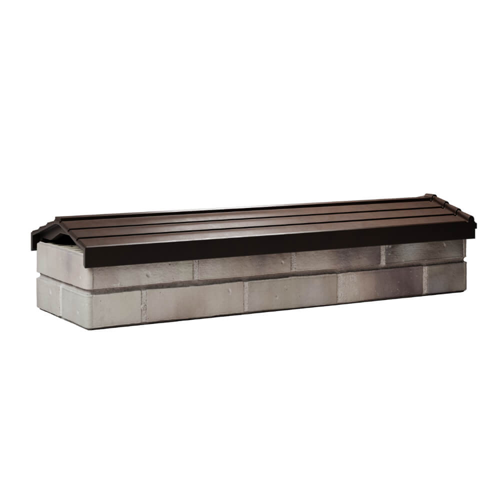 Парапет Zking Бона ХайТек Коричневый посадка на 0.5 кирпича (130мм) Сургут фото