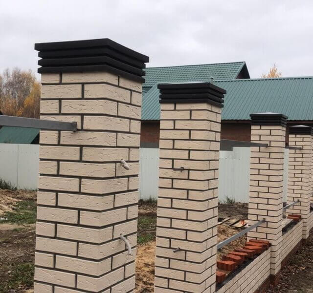 Колпак Zking Бона ХайТек Коричневый на столб 1.5х1.5 кирпича (385х385мм) в Сургуте фото