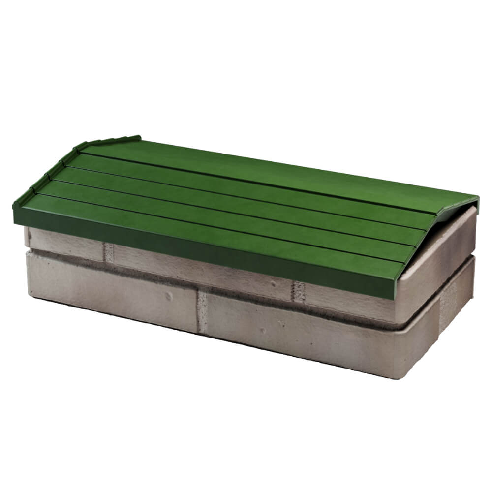 Парапет Zking Бона ХайТек Зеленый с посадкой на 1 кирпич (200/225/255мм) в Сургуте фото