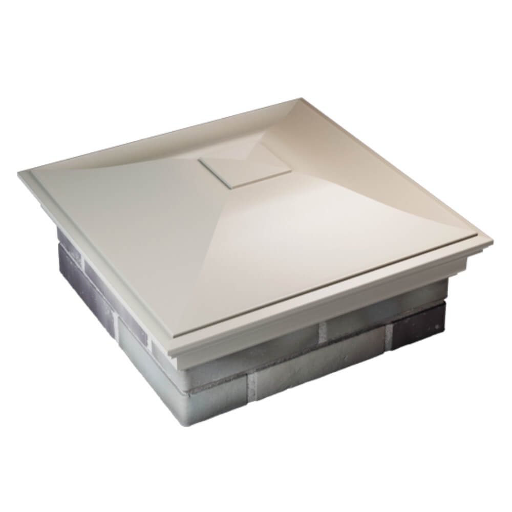 Колпак Zking Монблан Бежевый на столб 2х2 кирпича (515х515мм) Сургут фото