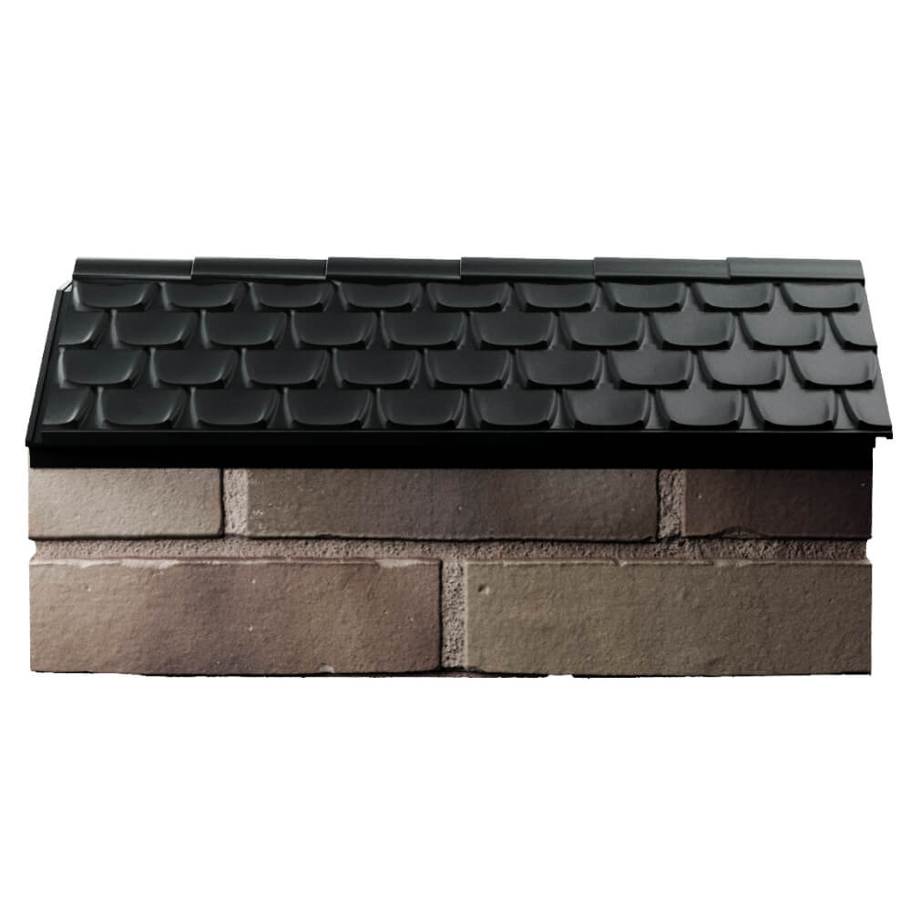 Парапет Zking Эльбрус Черный с посадкой на 1 кирпич (255мм) в Сургуте фото