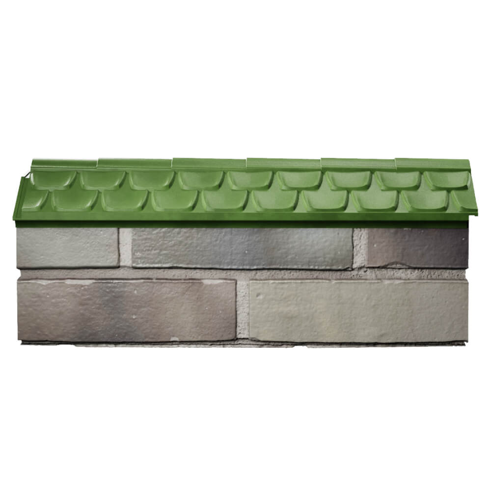 Парапет Zking Эльбрус Зеленый с посадкой на 0.5 кирпича (130мм) в Сургуте фото