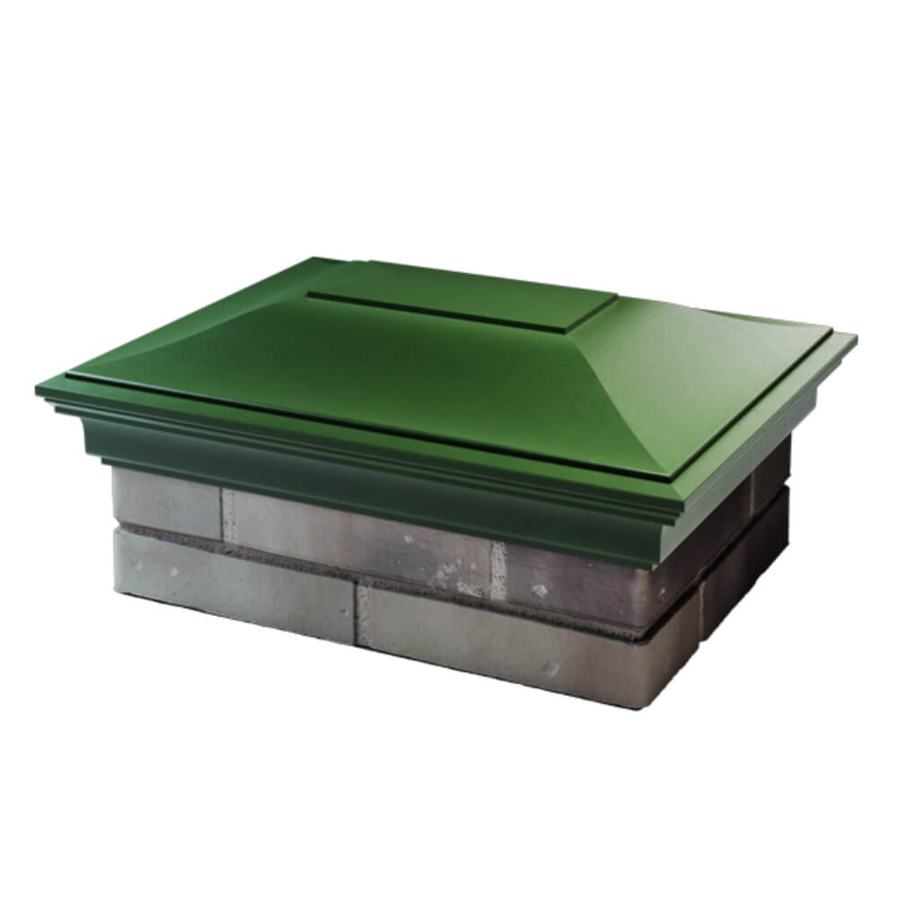 Колпак Zking Монблан Зеленый на столб 2х1.5 кирпича (515х385мм) в Сургуте фото