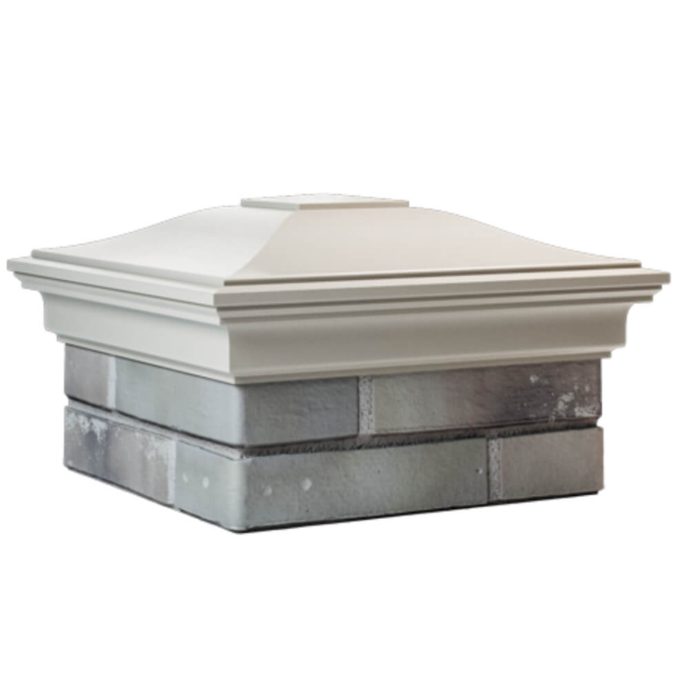 Колпак Zking Монблан Бежевый на столб 1.5х1.5 кирпича (385х385мм) в Сургуте фото