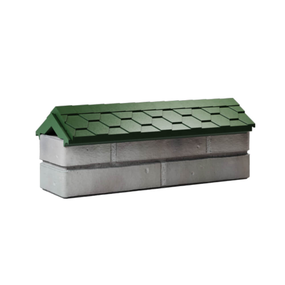 Парапет Zking Эверест Зеленый с посадкой на 0.5 кирпича (130мм) Сургут фото