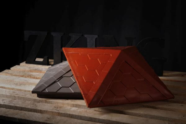 Колпак Zking Эверест Красный на столб 1.5х1.5 кирпича (390х390мм) в Сургуте фото