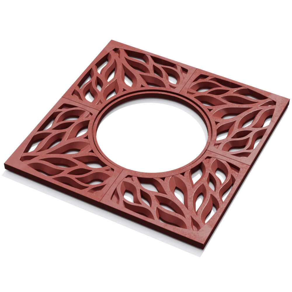 Приствольная решетка для дерева ZKING CRUST 1.2х1.2м Красная в Сургуте фото