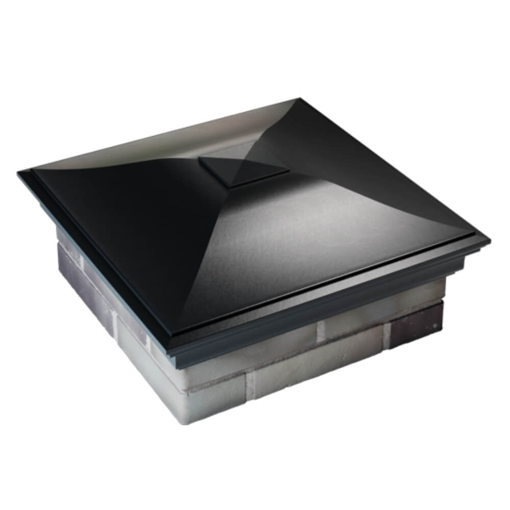 Колпак Zking Монблан Черный на столб 2х2 кирпича (515х515мм) Сургут фото