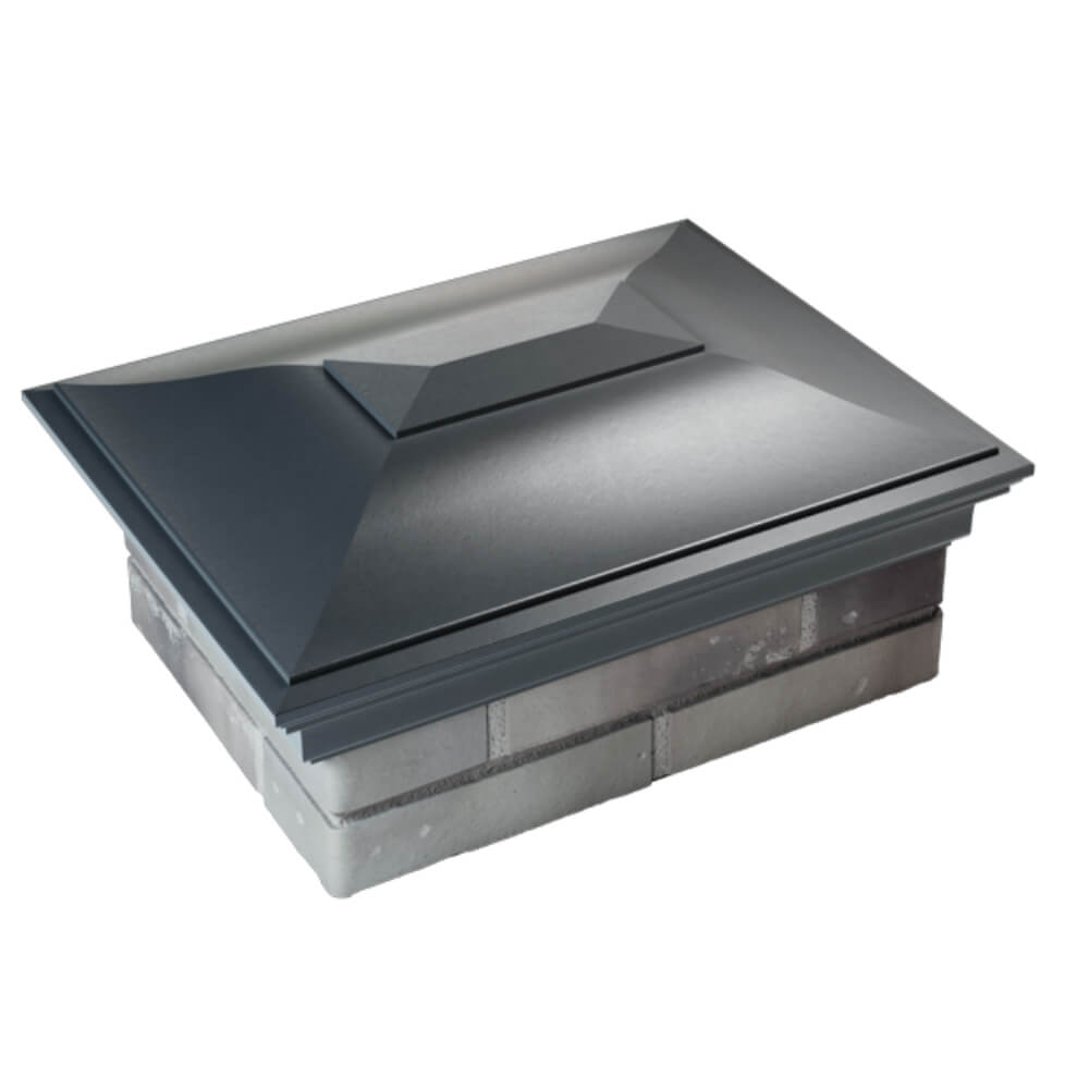 Колпак Zking Монблан Серый на столб 2х1.5 кирпича (515х385мм) Сургут фото