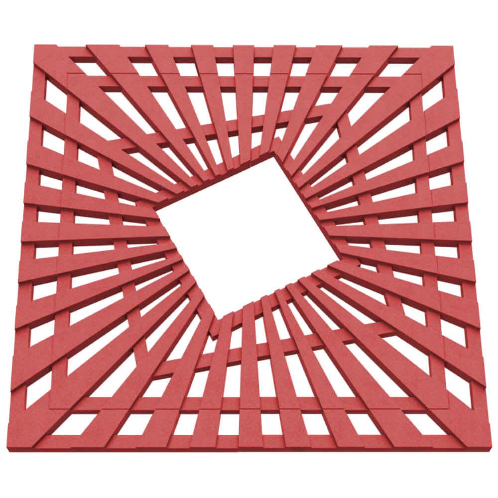 Приствольная решетка для дерева ZKING ATMOSPHERE 1.2х1.2м Красная в Сургуте фото