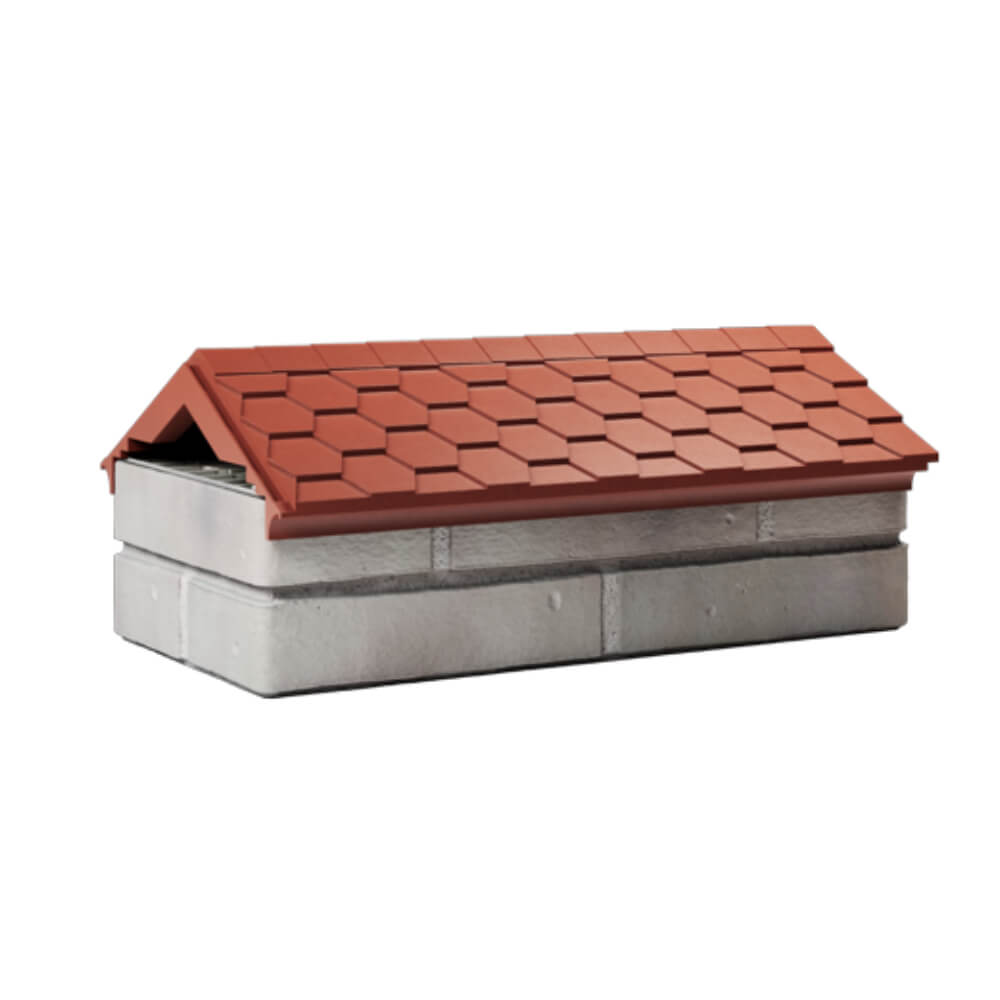 Парапет Zking Эверест Красный с посадкой на 1 кирпич (200/225/255мм) Сургут фото