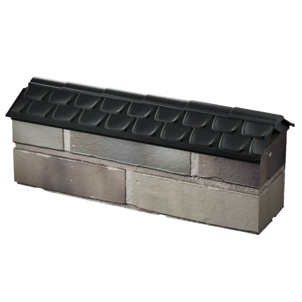 Парапет Zking Эльбрус Черный с посадкой на 0.5 кирпича (130мм) в Сургуте фото