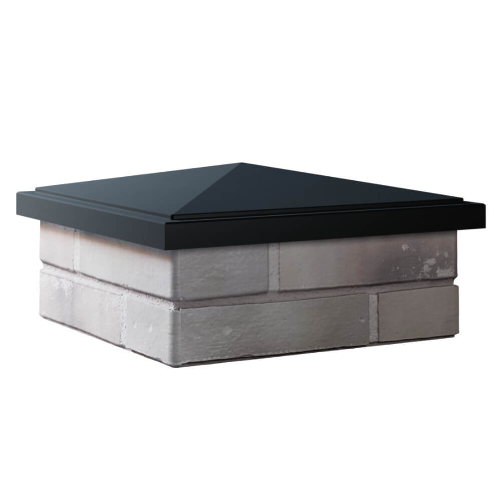 Колпак Zking БонаМоно Черный на столб 1.5х1.5 кирпича (385х385, 400х400мм) в Сургуте фото