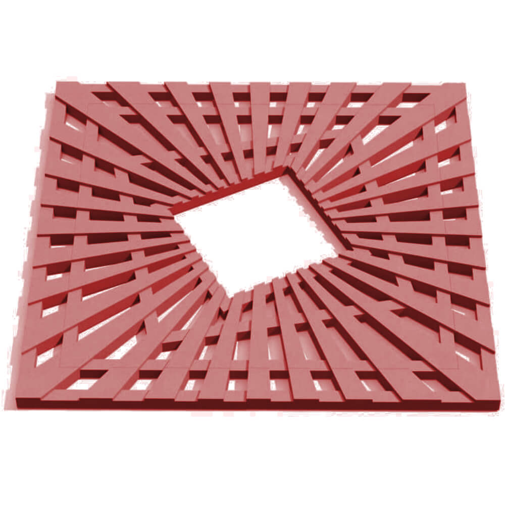 Приствольная решетка для дерева ZKING ATMOSPHERE 1.2х1.2м Красная Сургут фото