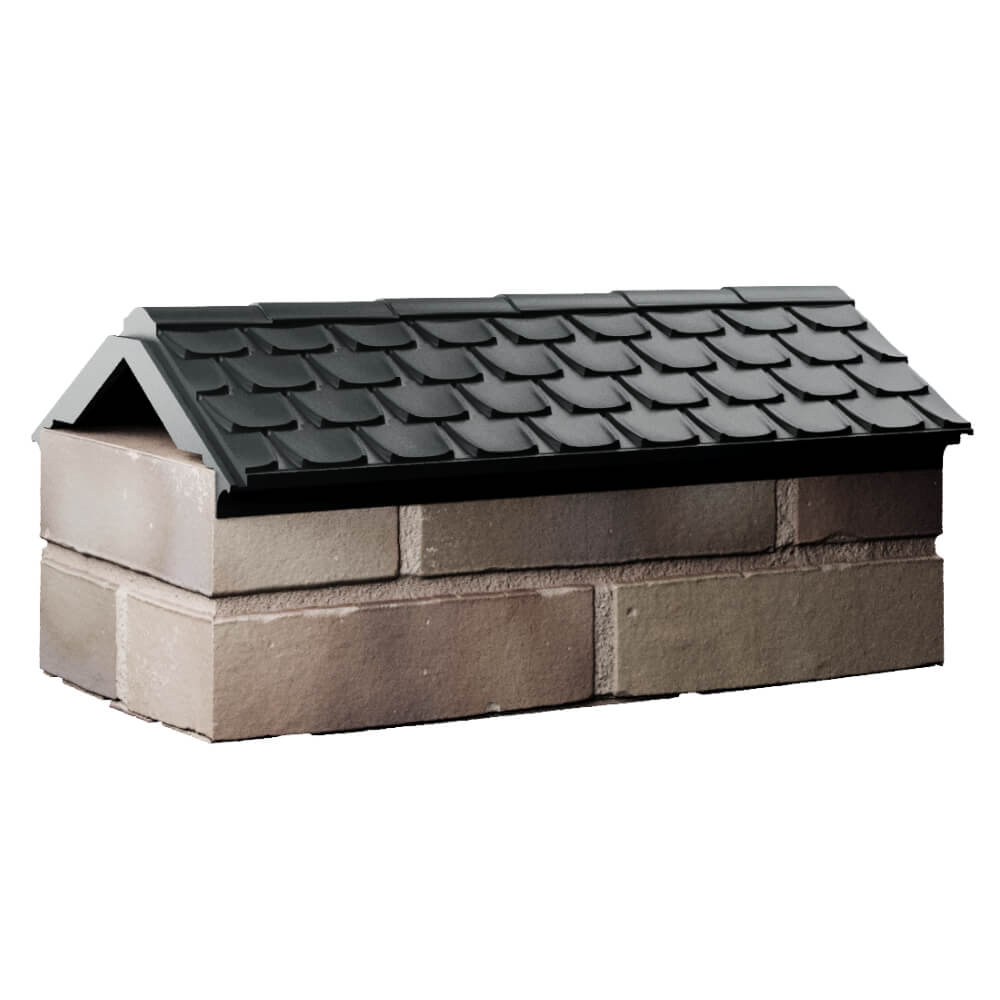 Парапет Zking Эльбрус Черный с посадкой на 1 кирпич (255мм) Сургут фото