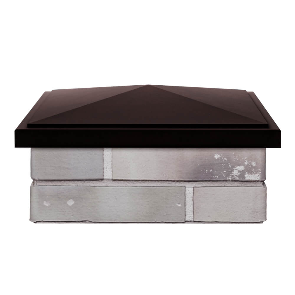 Колпак Zking БонаМоно Коричневый на столб 1.5х1.5 кирпича (385х385, 400х400мм) Сургут фото