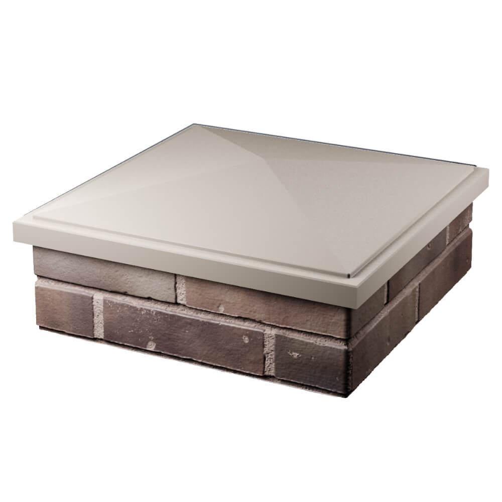 Колпак Zking БонаМоно Бежевый на столб 2х2 кирпича (515х515, 530х530мм) в Сургуте фото