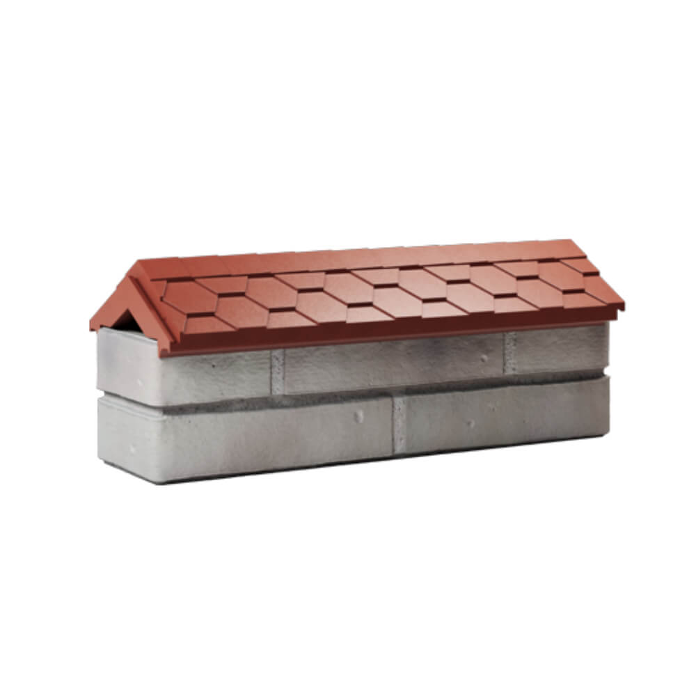 Парапет Zking Эверест Красный с посадкой на 0.5 кирпича (130мм) Сургут фото