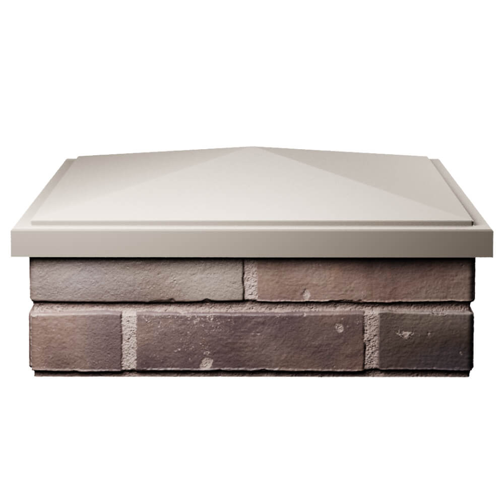 Колпак Zking БонаМоно Бежевый на столб 2х2 кирпича (515х515, 530х530мм) Сургут фото