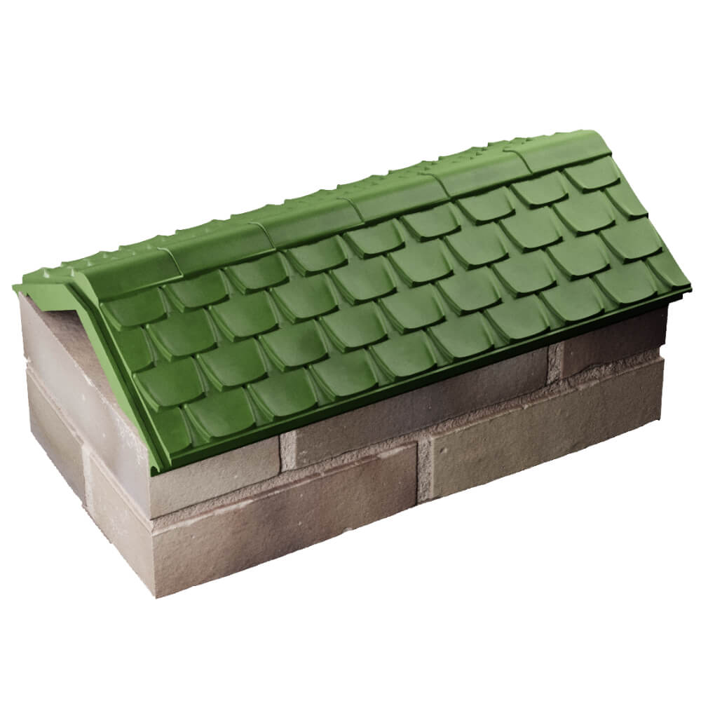 Парапет Zking Эльбрус Зеленый с посадкой на 1 кирпич (255мм) в Сургуте фото