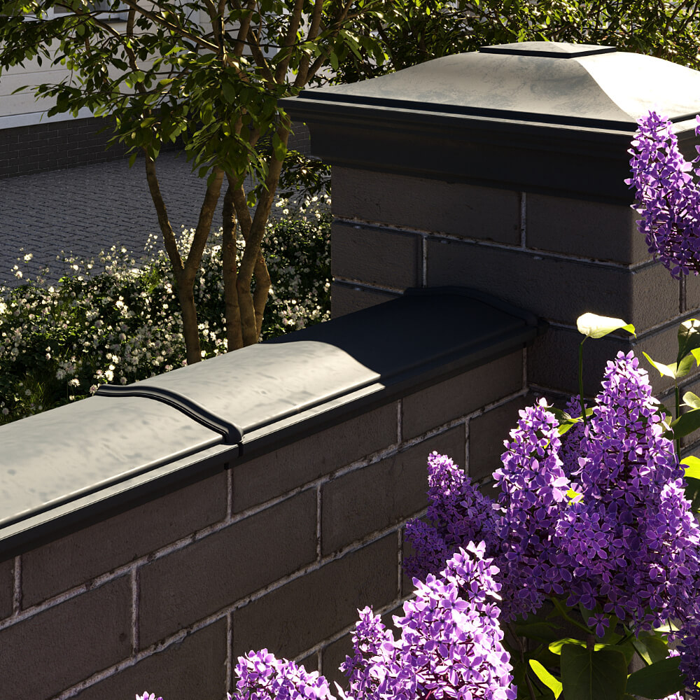 Парапет Zking Монблан Черный посадка на 0.5 кирпича (130мм) в Сургуте фото