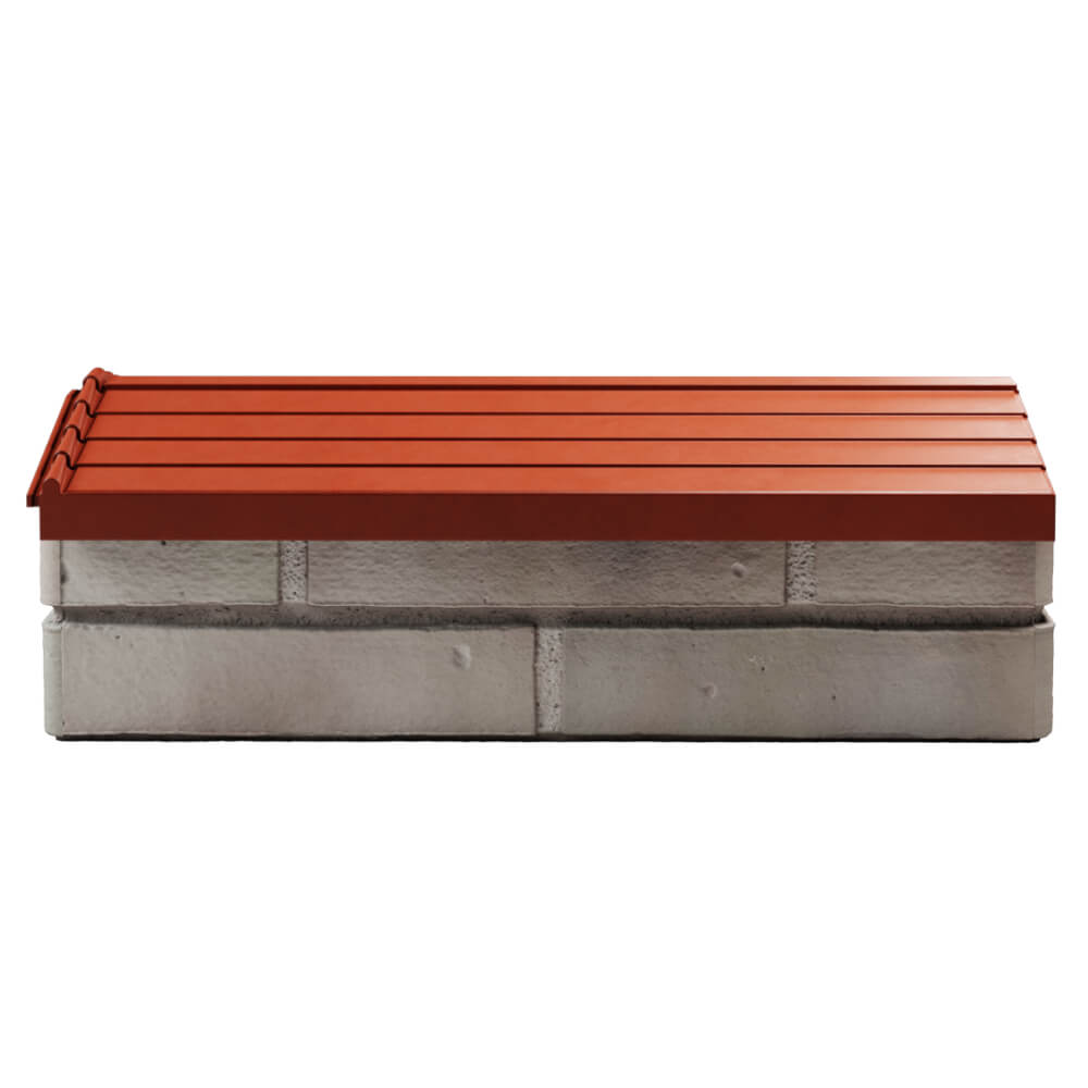 Парапет Zking Бона ХайТек Красный с посадкой на 1 кирпич (200/225/255мм) в Сургуте фото