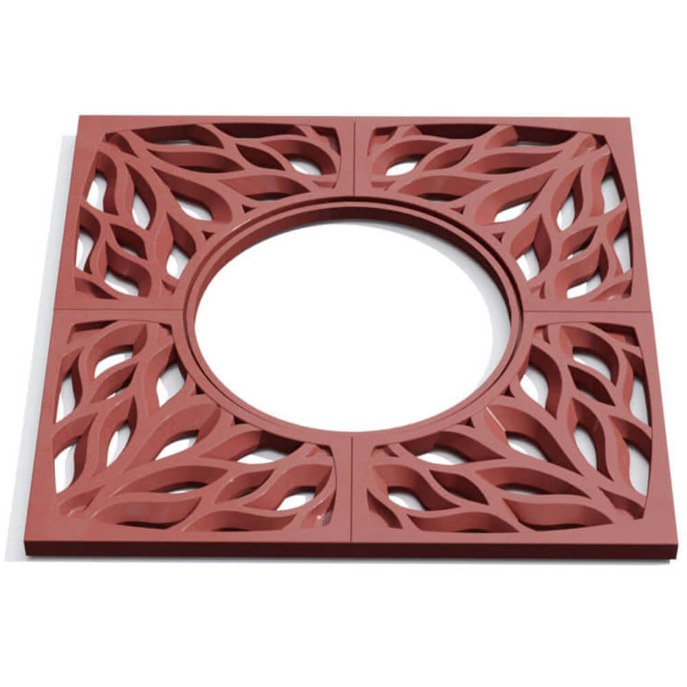 Приствольная решетка для дерева ZKING CRUST 1.2х1.2м Красная Сургут фото