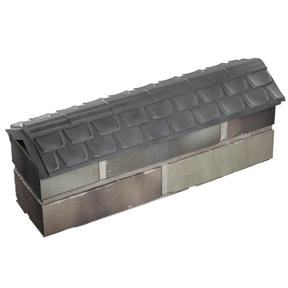 Парапет Zking Эльбрус Серый с посадкой на 0.5 кирпича (130мм) в Сургуте фото