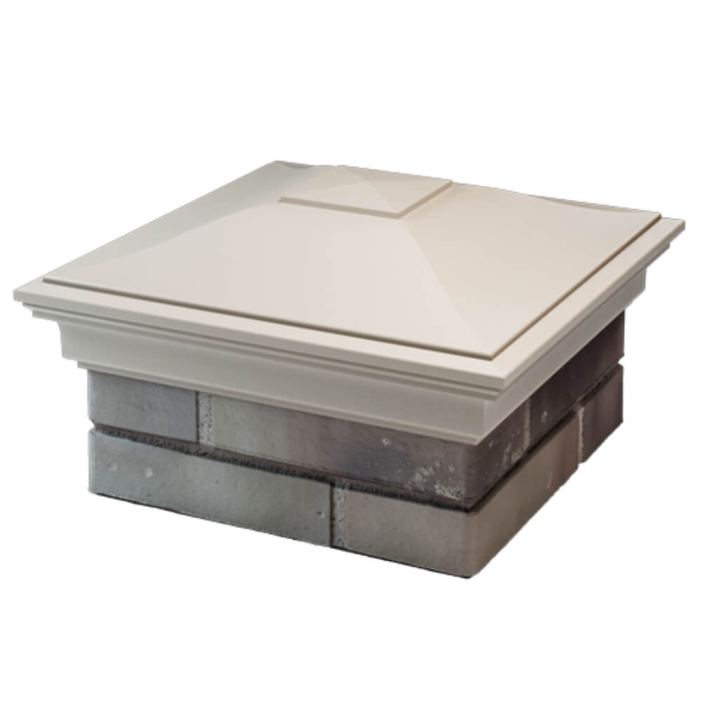 Колпак Zking Монблан Бежевый на столб 1.5х1.5 кирпича (385х385мм) в Сургуте фото