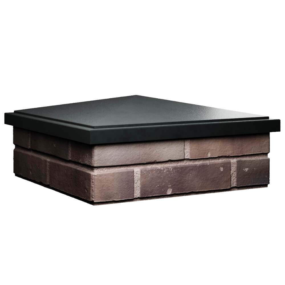 Колпак Zking БонаМоно Черный на столб 2х2 кирпича (515х515, 530х530мм) в Сургуте фото