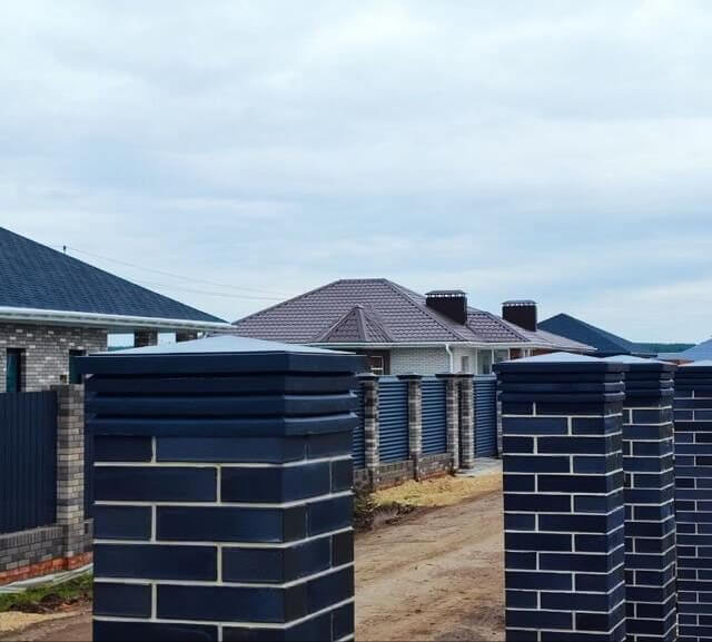 Колпак Zking Бона ХайТек Серый на столб 1.5х1.5 кирпича (385х385мм) в Сургуте фото