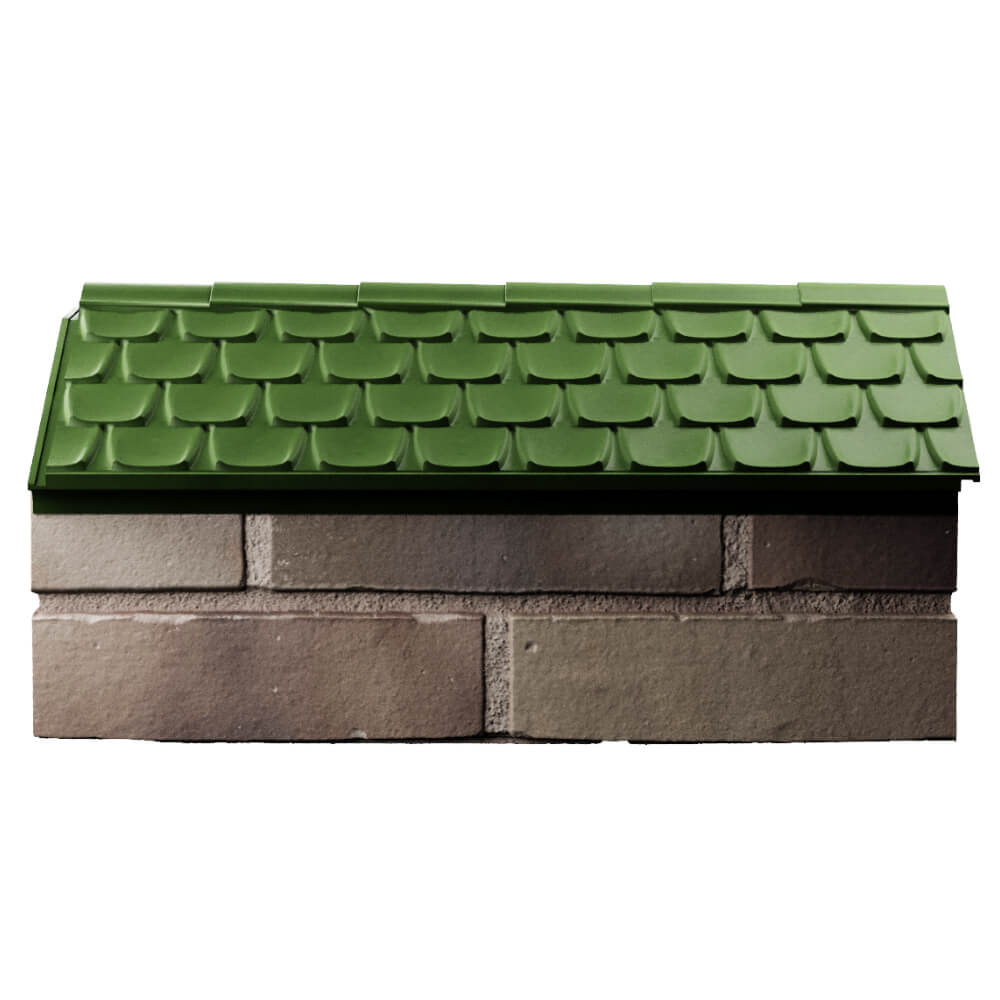 Парапет Zking Эльбрус Зеленый с посадкой на 1 кирпич (255мм) в Сургуте фото