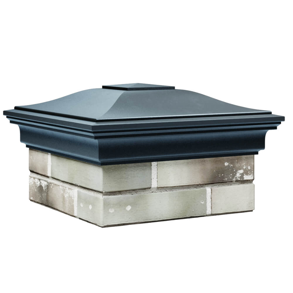 Колпак Zking Монблан Серый на столб 1.5х1.5 кирпича (385х385мм) в Сургуте фото