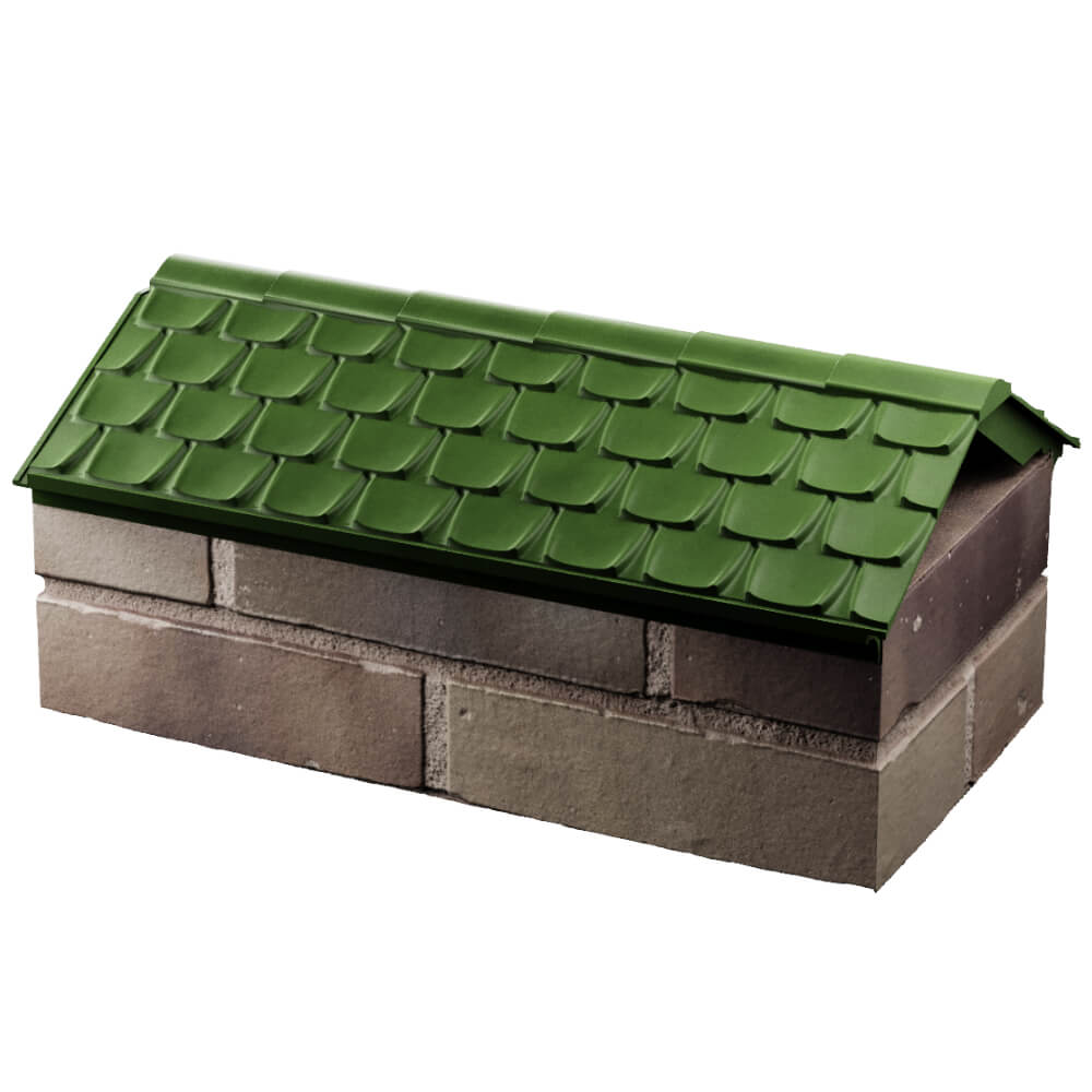 Парапет Zking Эльбрус Зеленый с посадкой на 1 кирпич (255мм) в Сургуте фото