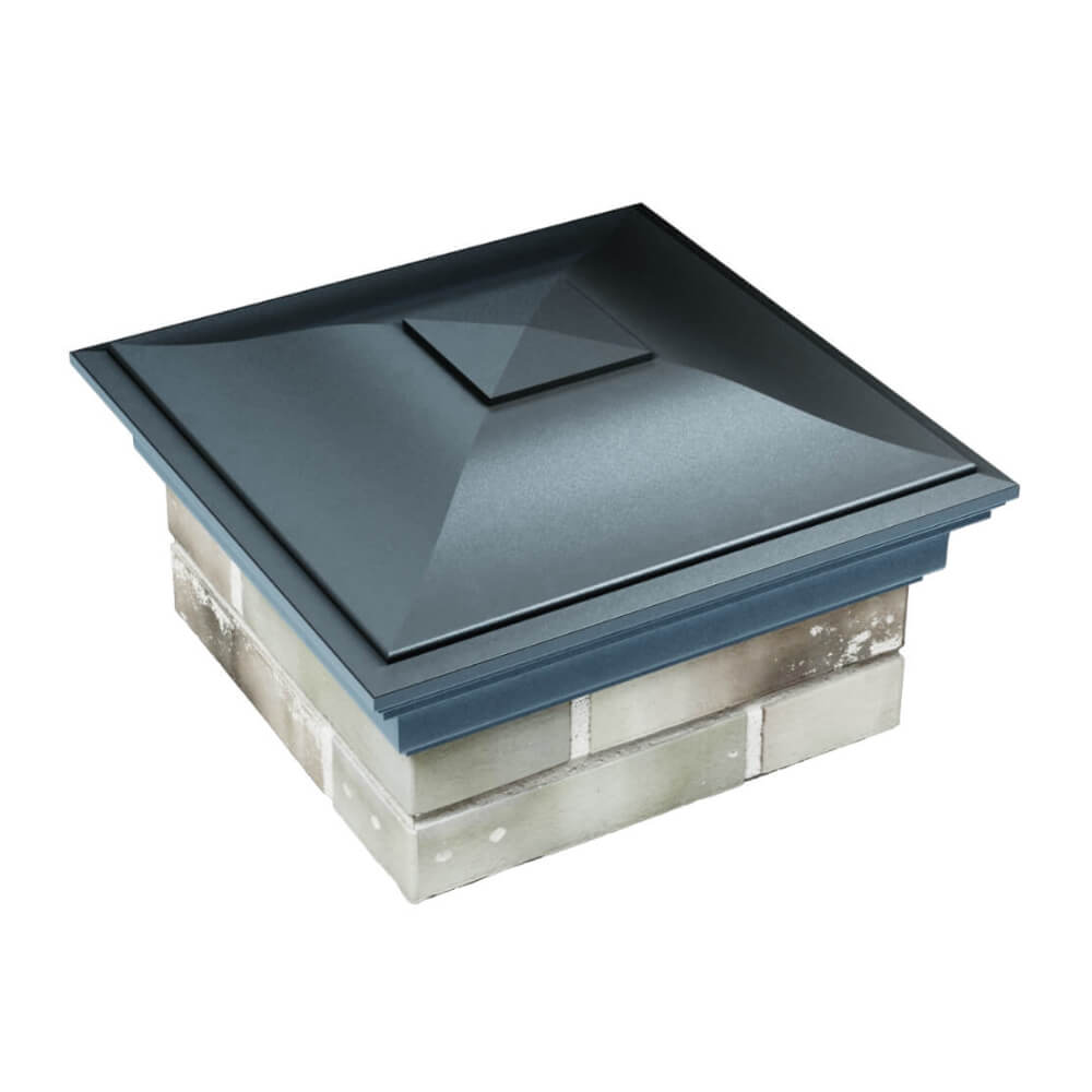 Колпак Zking Монблан Серый на столб 1.5х1.5 еврокирпича 0.7НФ (355х355мм) в Сургуте фото