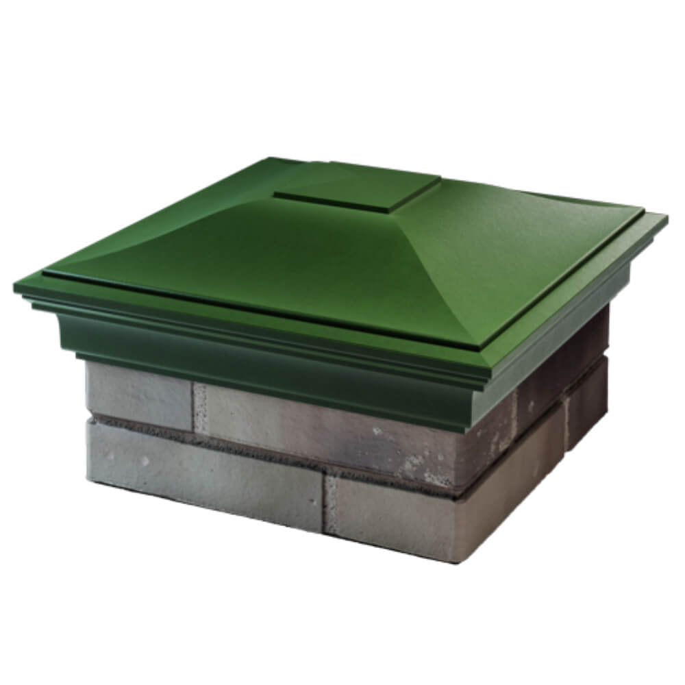Колпак Zking Монблан Зеленый на столб 1.5х1.5 кирпича (385х385мм) в Сургуте фото