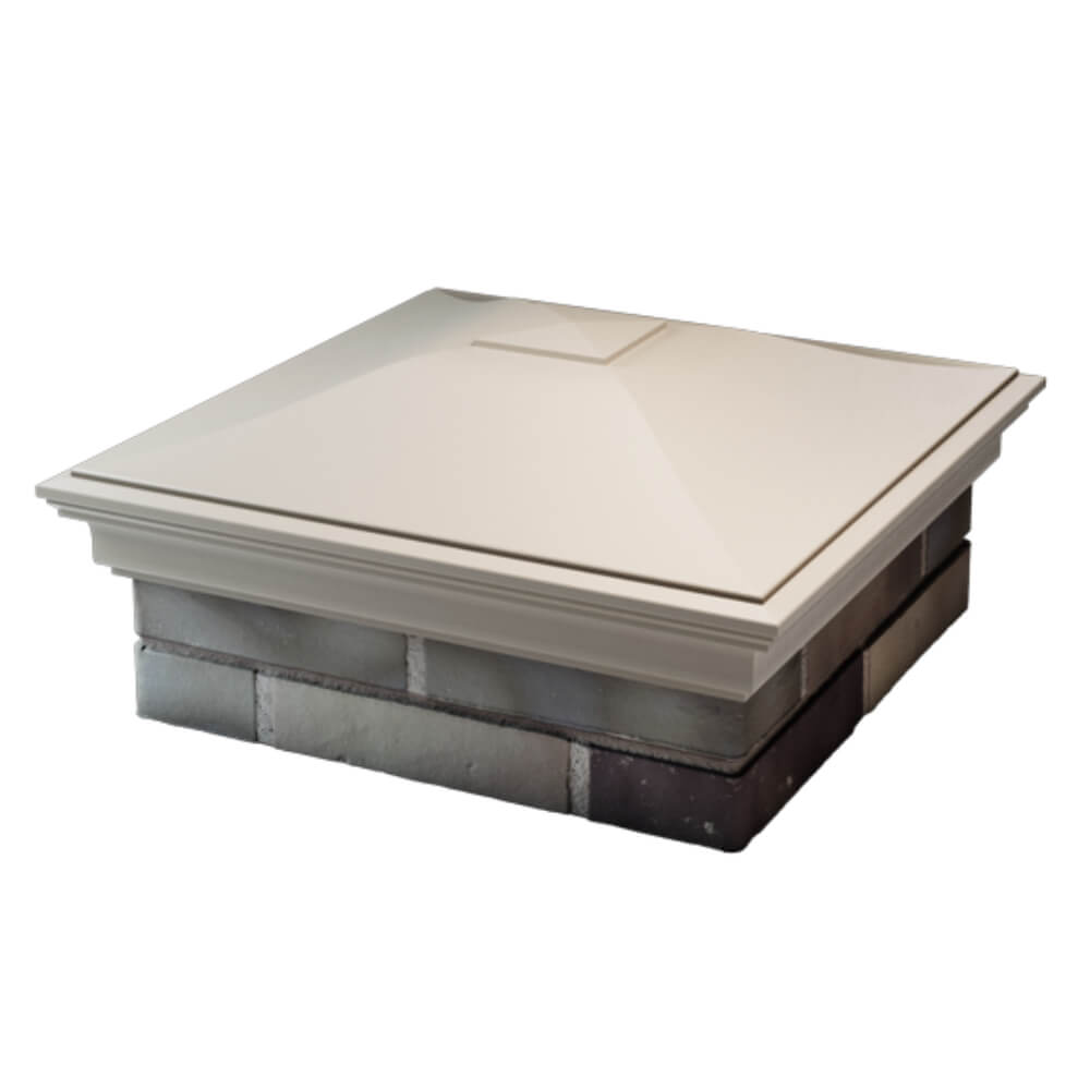 Колпак Zking Монблан Бежевый на столб 2х2 кирпича (515х515мм) в Сургуте фото