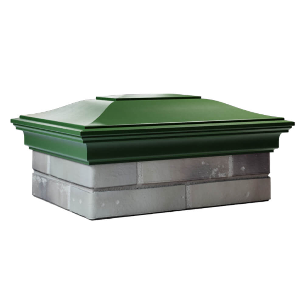 Колпак Zking Монблан Зеленый на столб 2х1.5 кирпича (515х385мм) в Сургуте фото