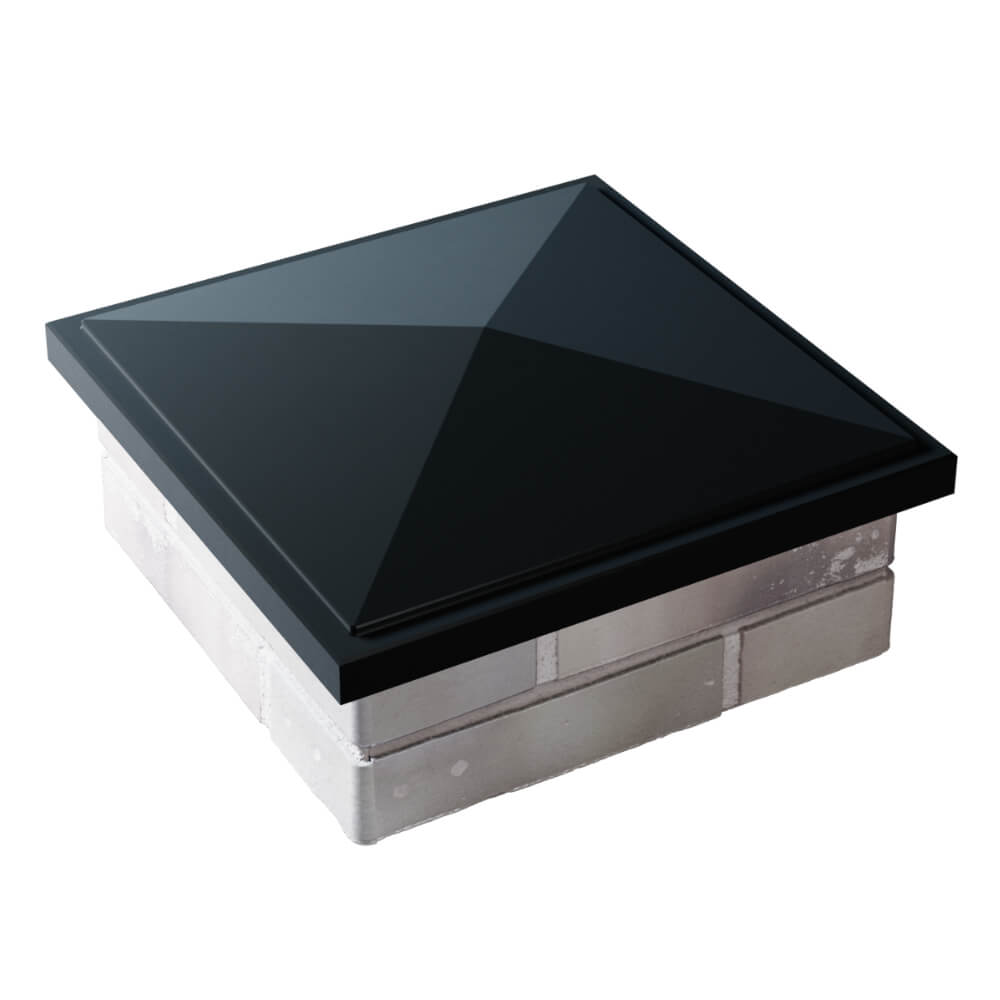 Колпак Zking БонаМоно Черный на столб 1.5х1.5 кирпича (385х385, 400х400мм) в Сургуте фото