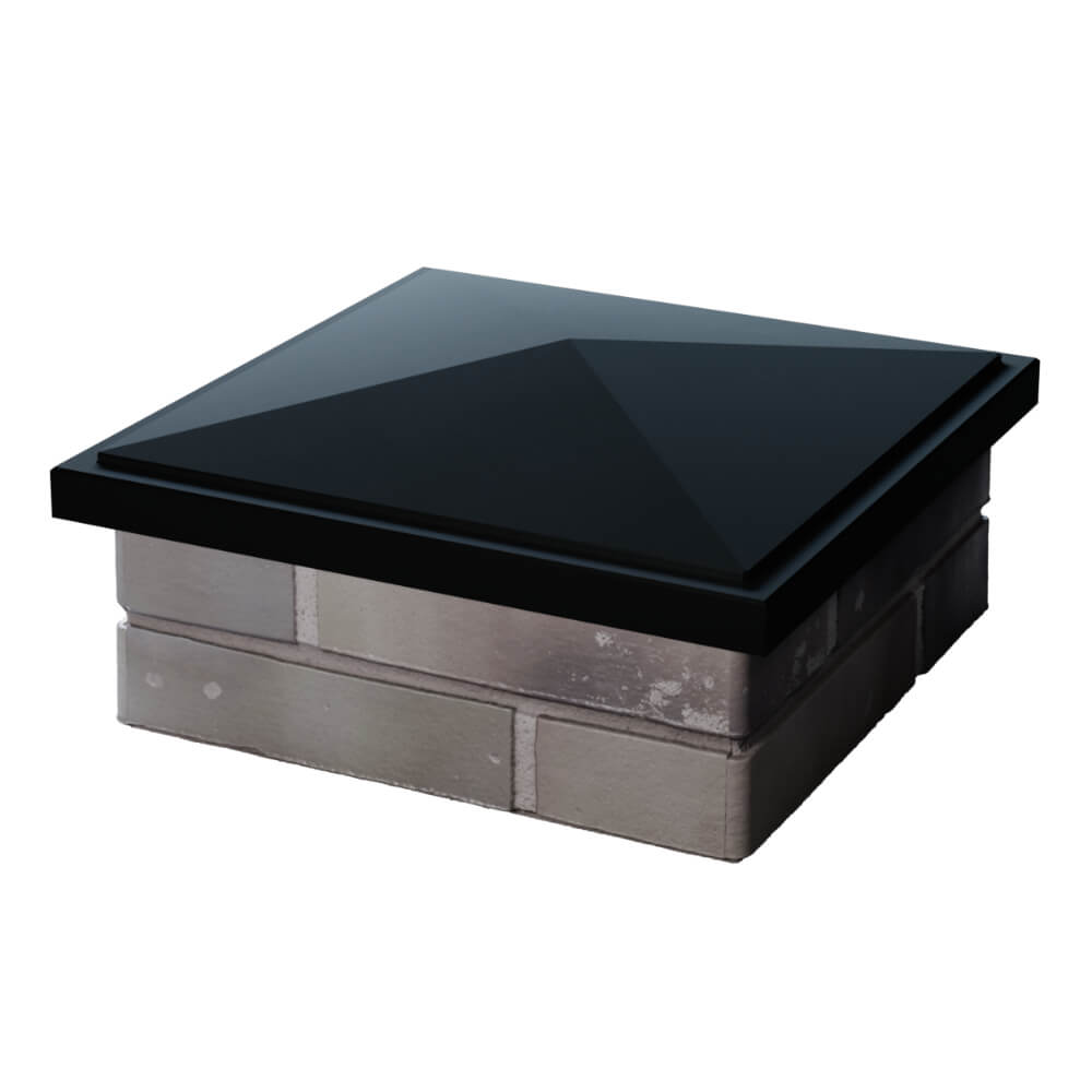 Колпак Zking БонаМоно Черный на столб 1.5х1.5 кирпича (385х385, 400х400мм) в Сургуте фото