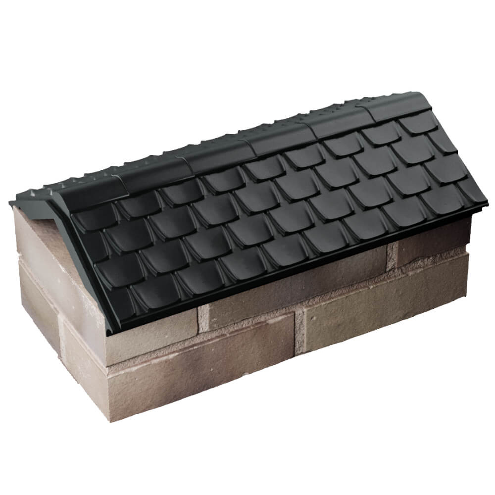 Парапет Zking Эльбрус Черный с посадкой на 1 кирпич (255мм) в Сургуте фото