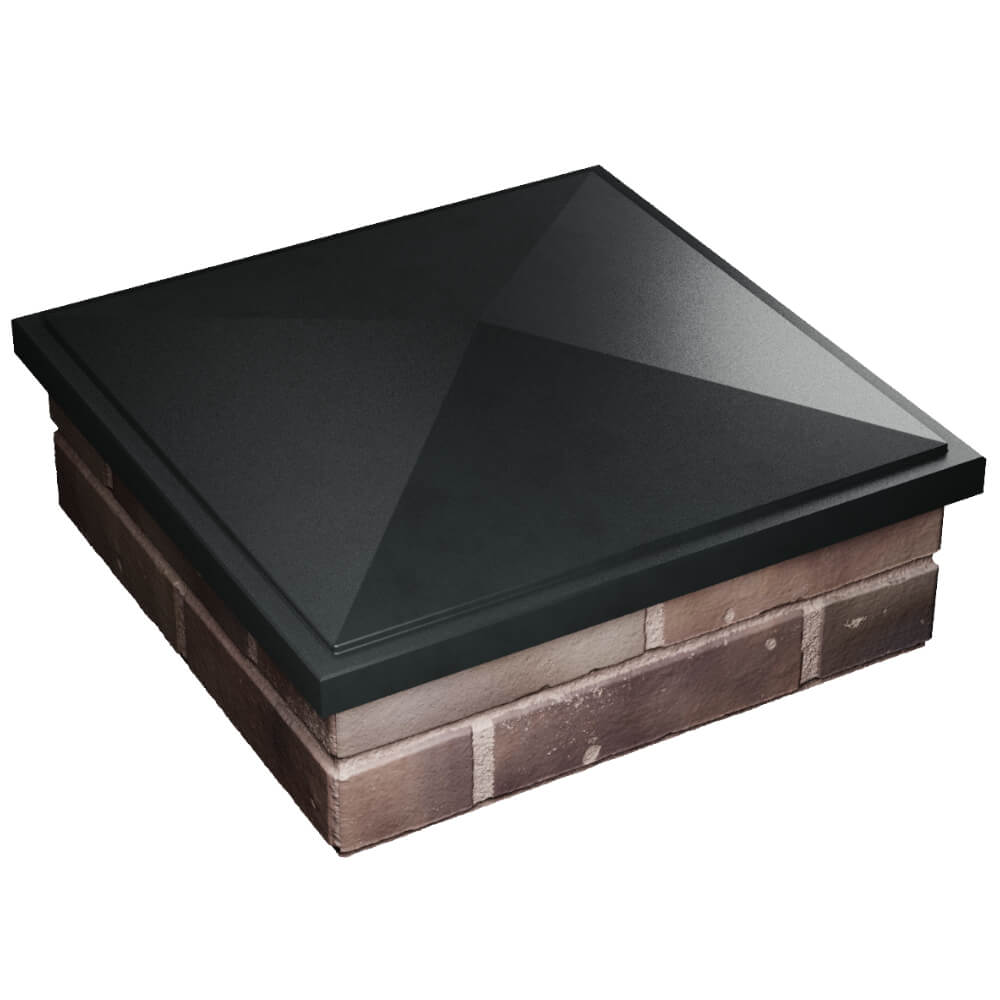 Колпак Zking БонаМоно Черный на столб 2х2 кирпича (515х515, 530х530мм) в Сургуте фото