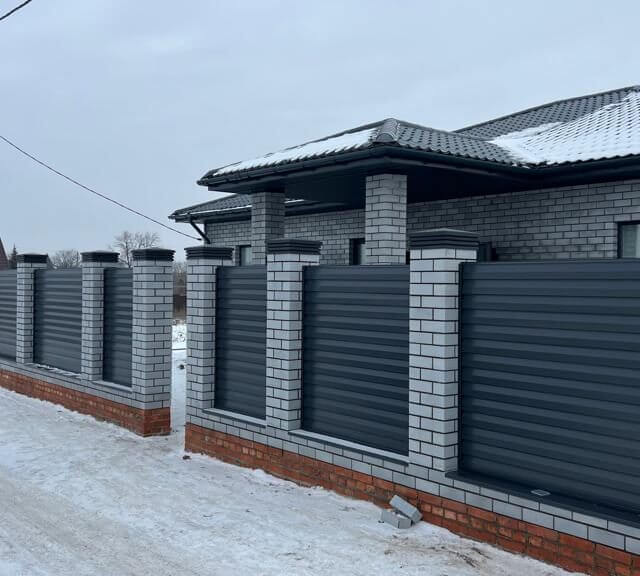 Колпак Zking Бона ХайТек Серый на столб 1.5х1.5 кирпича (385х385мм) в Сургуте фото