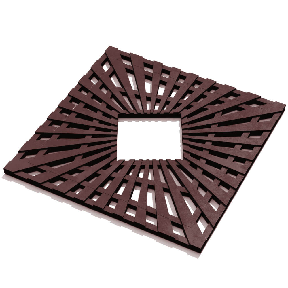 Приствольная решетка для дерева ZKING ATMOSPHERE 1.2х1.2м Коричневая в Сургуте фото