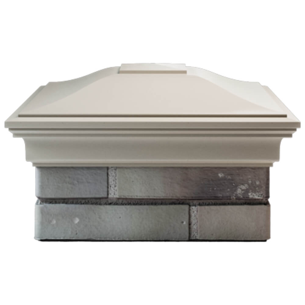 Колпак Zking Монблан Бежевый на столб 1.5х1.5 кирпича (385х385мм) Сургут фото