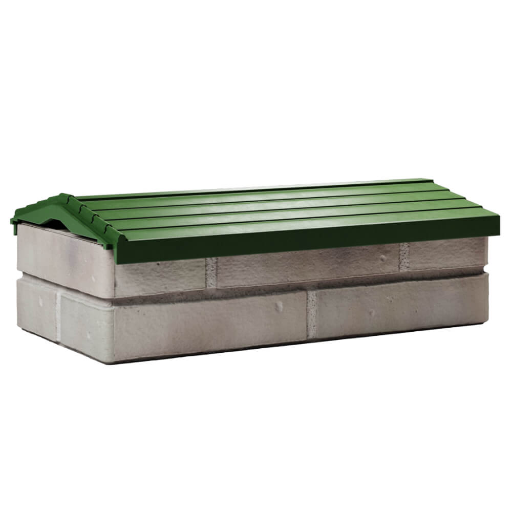 Парапет Zking Бона ХайТек Зеленый с посадкой на 1 кирпич (200/225/255мм) Сургут фото