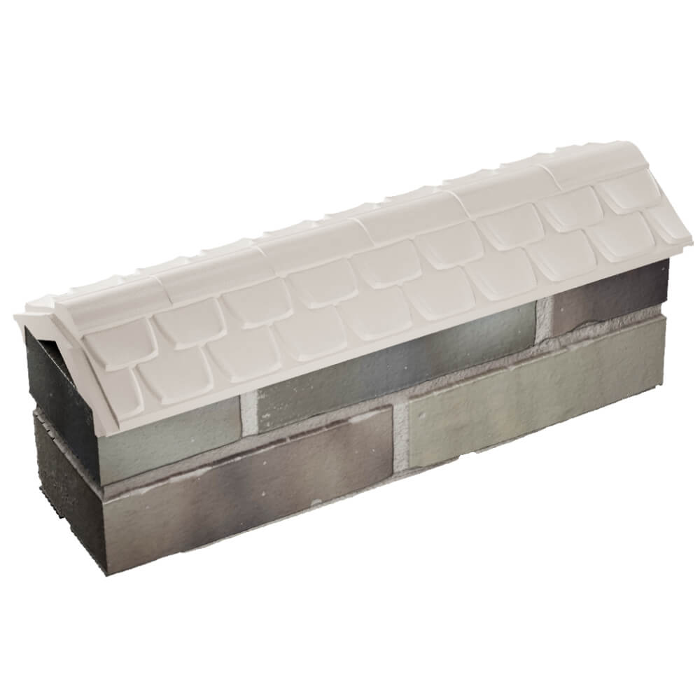 Парапет Zking Эльбрус Бежевый с посадкой на 0.5 кирпича (130мм) в Сургуте фото