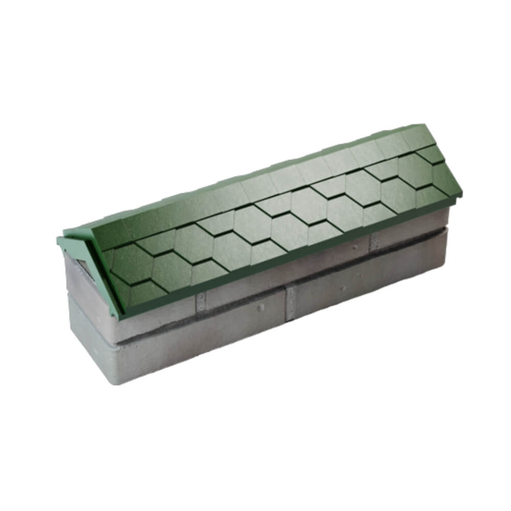 Парапет Zking Эверест Зеленый с посадкой на 0.5 кирпича (130мм) в Сургуте фото