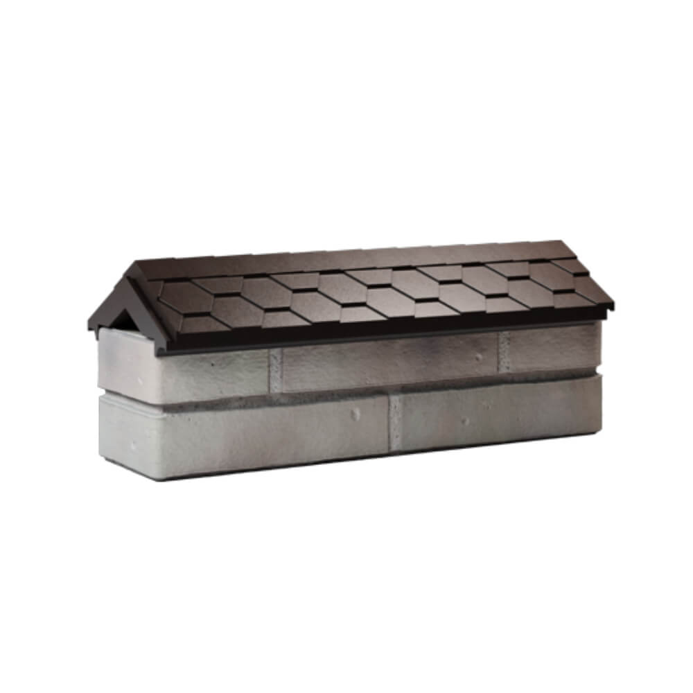 Парапет Zking Эверест Коричневый с посадкой на 0.5 кирпича (130мм) Сургут фото